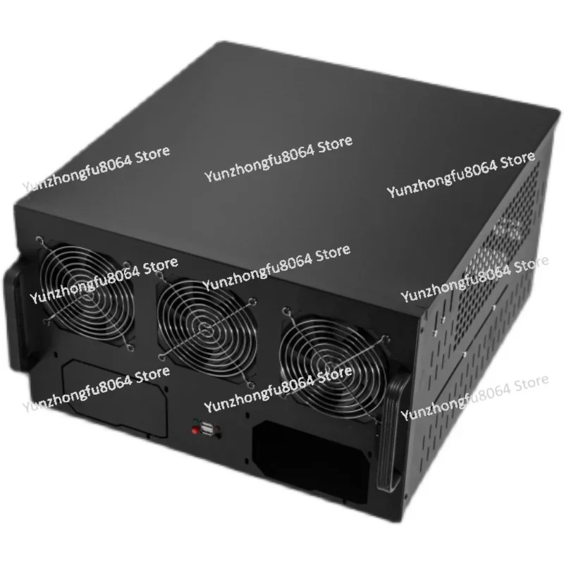 6/8 Card Chassis 6u Server Multi Graphics Dual Power Standard ATX Main Board Chassis 8 Card Platform Chassis Customization