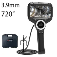 3.9mm 720 Degrees All Way Steering Industrial  Endoscope for Car Pipe Inspection Sewer Camera Borescope With 5 Inch HD Screen