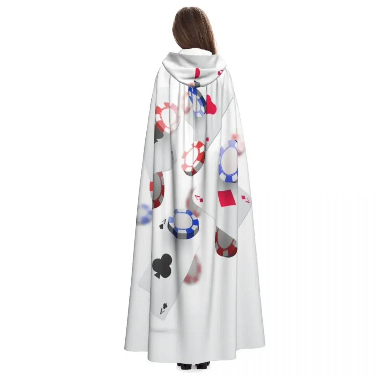 포커 성인 망토 케이프 후드 중세 의상 마녀 위카 뱀파이어 엘프 푸림 카니발 파티