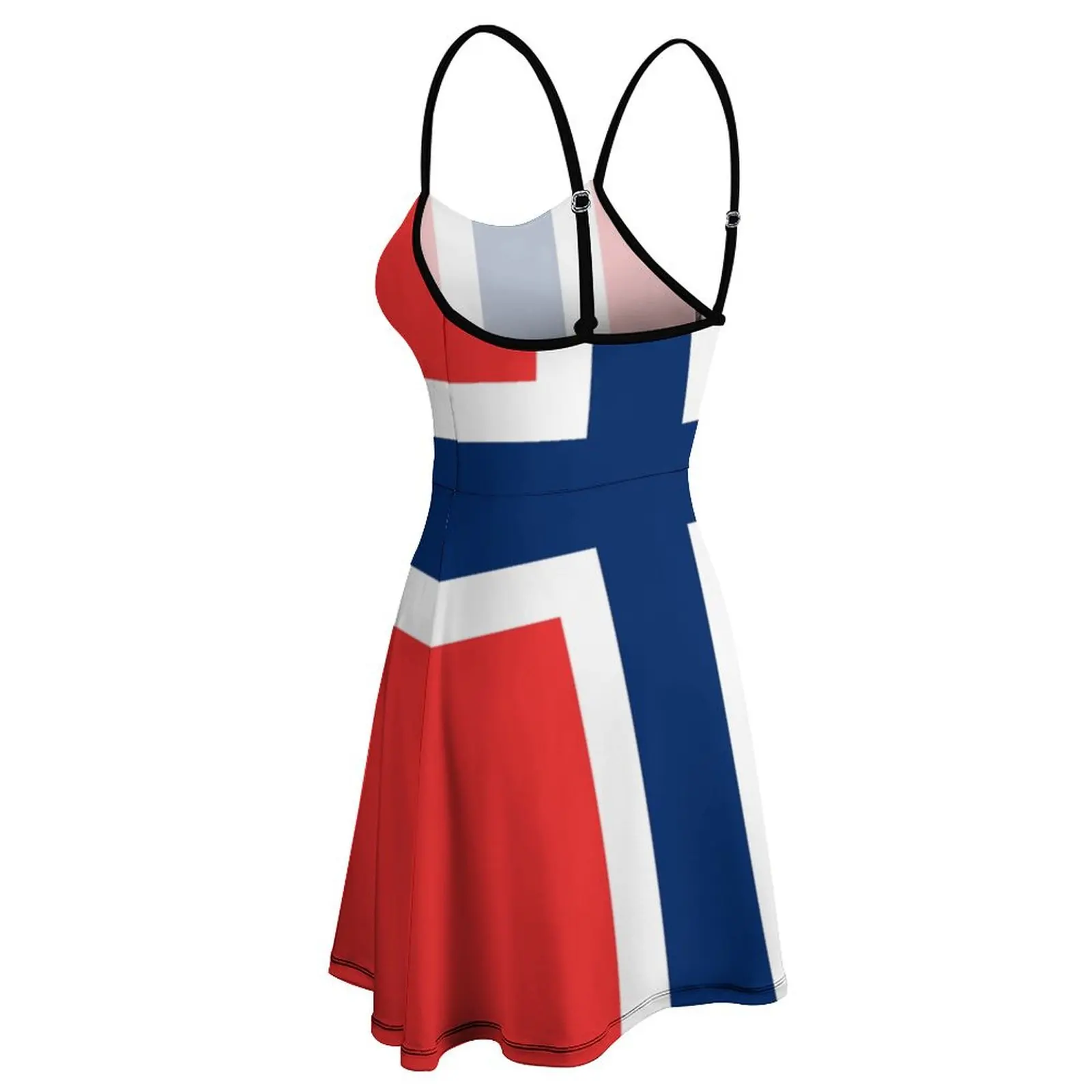 Sexy  Woman's Dress Strappy Dress Norwegian Flag Women's Sling Dress Graphic Cool  Parties Cool