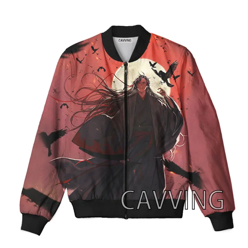 

New Fashion Women/Men's 3D Print Grandmaster of Demonic Zipper Bomber Jackets Men Overcoat Mens Coat Zip Up Jackets J01