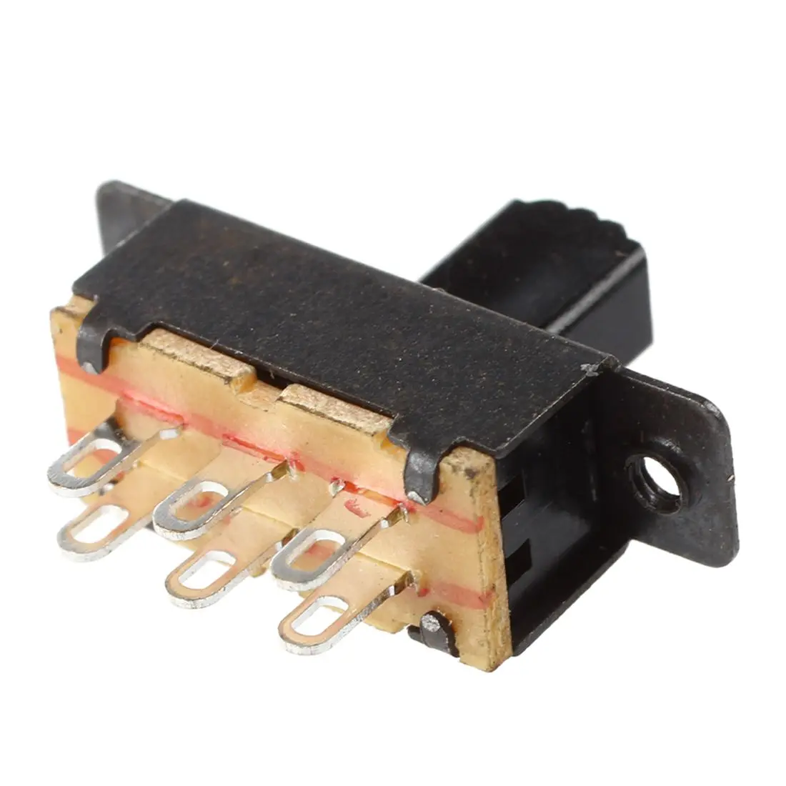 10 Pcs SS22F25-G7 2 Position DPDT 2P2T Panel Mount Mini Slide Switch Solder Lug image 2