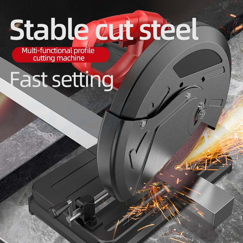 Steel cutting machine 0-45 ยฐ adjustable angle oblique cutting saw abrasive cutting saw desktop industrial special cutting saw