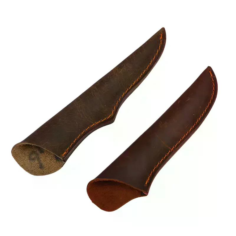 Leather Sheath For Straight Knife Cowhide Leather Case For Fruit Knife Cowhide