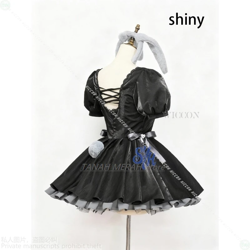 

Костюмы на Хэллоуин, аниме ALIEN STAGE, косплей, новый костюм Sua, маленькое черное платье, униформа с открытой спиной, мини-юбка, сексуальная