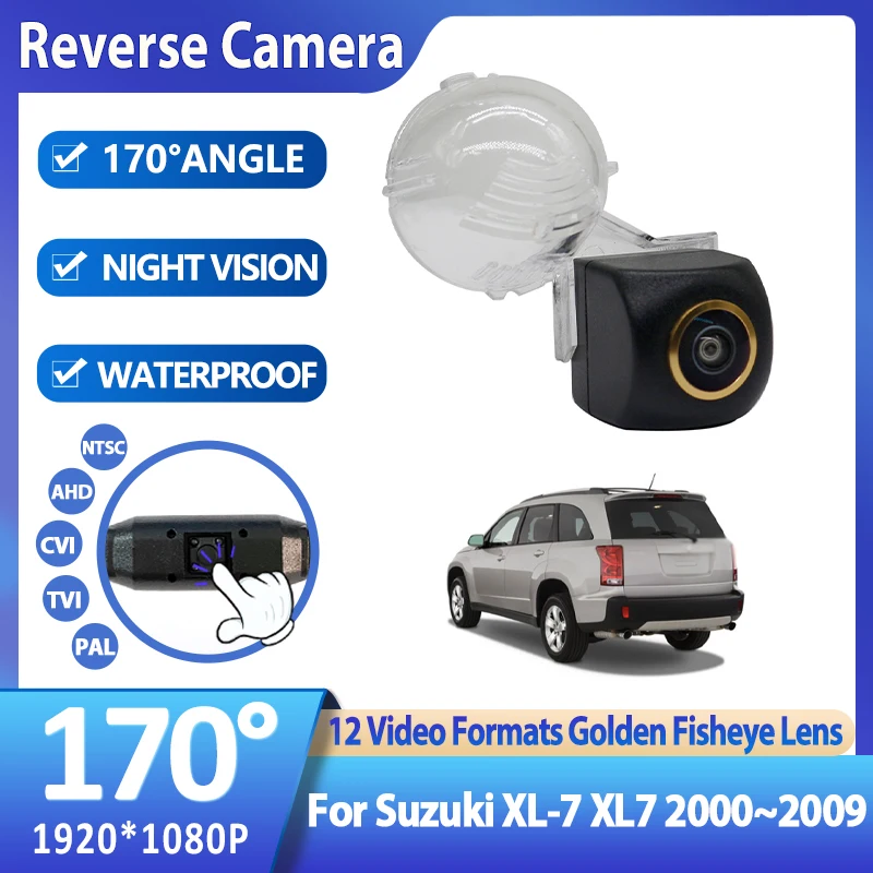 170° 1920*1080 Waterproof Vehicle Rear View Reverse Camera For Suzuki XL-7 XL7 2000 2001 2002 2003 2004 2005 2006 2007 2008 2009