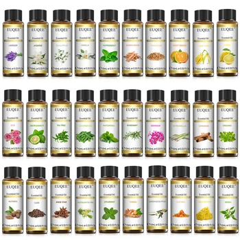 EUQEE 10ml Pure Natural Essential Oil Lavender Jasmine Eucal...