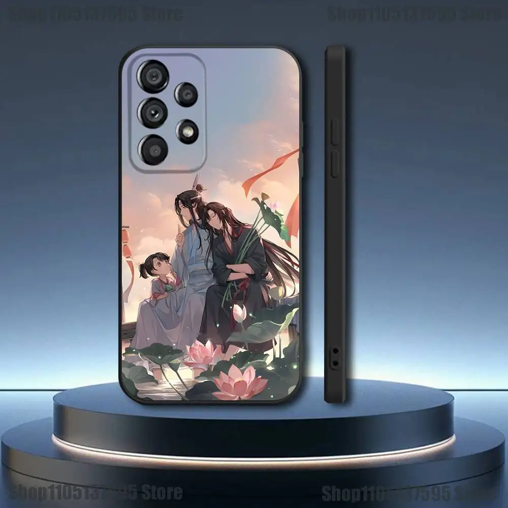 حافظة هاتف Mo D-Dao Z-Zu Shi-s لهاتف سامسونج جالاكسي A73,31,32,72,41,53,52,71,22,5G,Note,J7,8,9 غطاء أسود ناعم