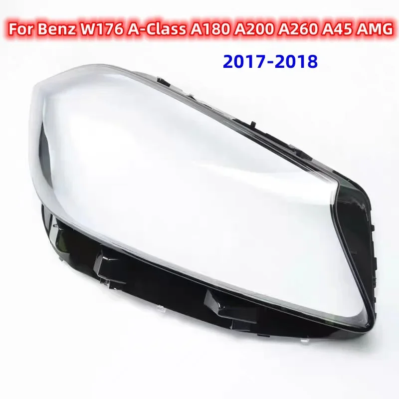 メルセデスベンツ-w176-aクラス-a180-a200-a260-a45-amg-2017-2018-ヘッドライトカバー-レンズシェル-ランプカバー-ランプシェード-ヘッドランプハウジング
