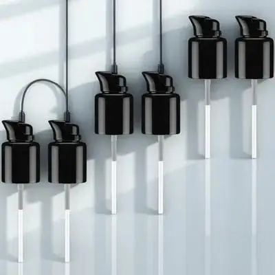 

6pcs Lotion Pump Dispenser Soap Replacement Black Foaming Hand Plastic Premium Easy Tighten Viscous Products Home Daily