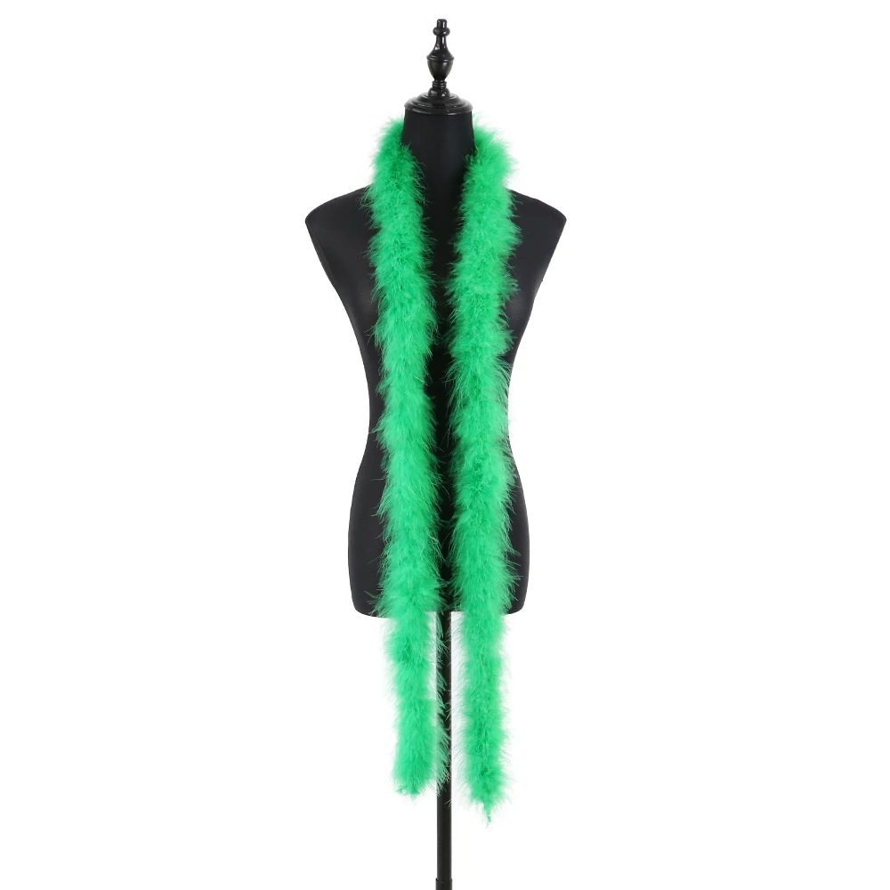 11 gram kalkoenveer boa pluizige maraboe veren sjaal bruiloft kleding accessoires vakantie decoraties naaien versieringen 2 meter - afbeelding 1