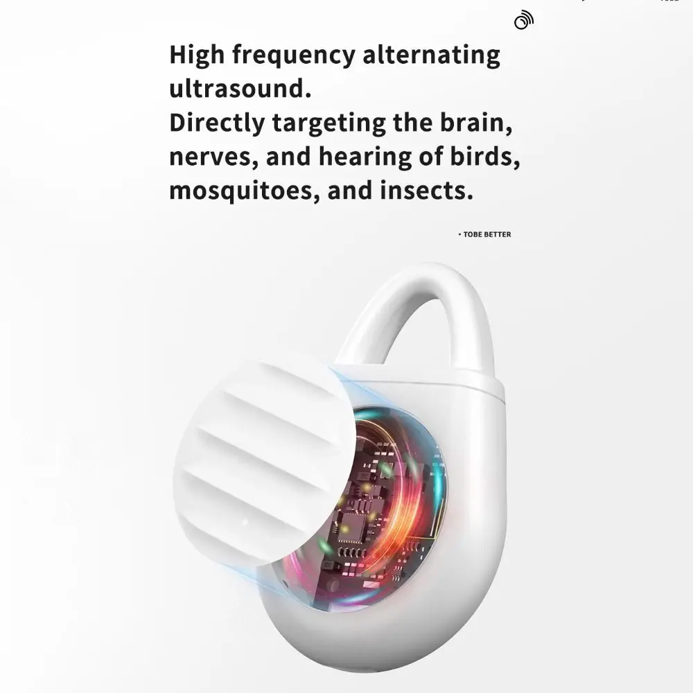 Dispositif Répulsif Ultrasonique pour Oiseaux et Insectes, Pratique et Écologique, pour la Maison
