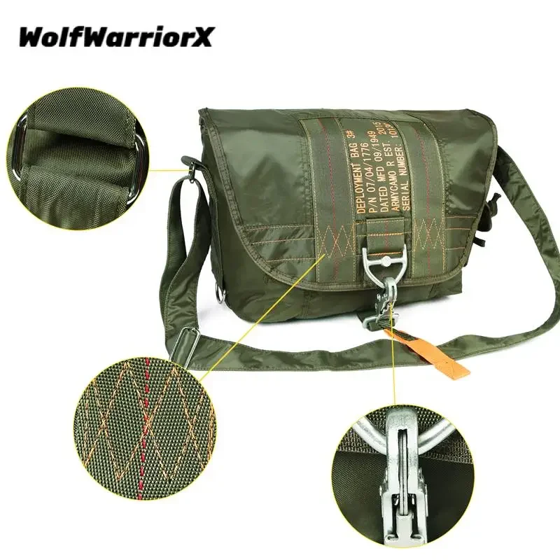 Messenger Bags Shoulder Bag Waterproof Outdoor Sports Bag for Men and Woman Backpack Parachute Tactical Flight Bag Bolsos