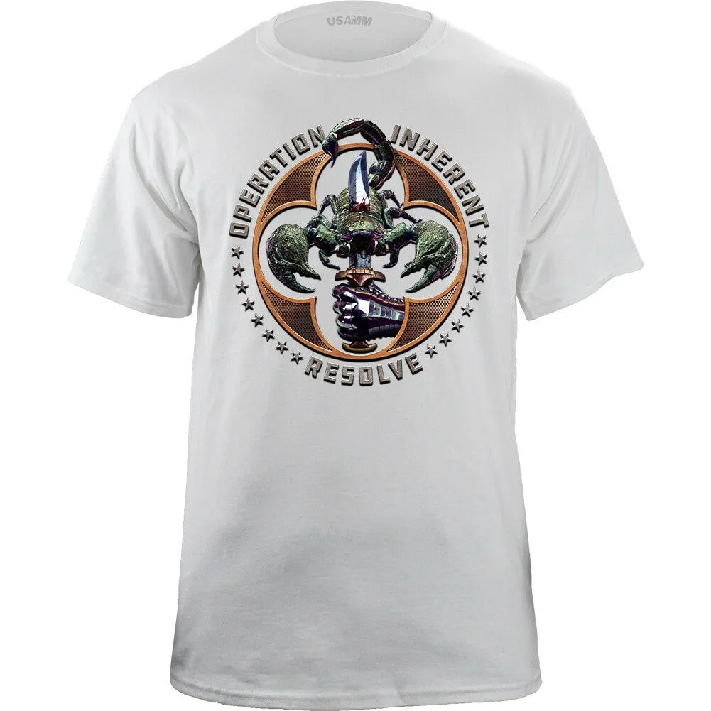 Operation Inherent Resolve Scorpion Graphic T-Shirt. Summer Cotton O-Neck Short Sleeve Mens T Shirt New S-3XL