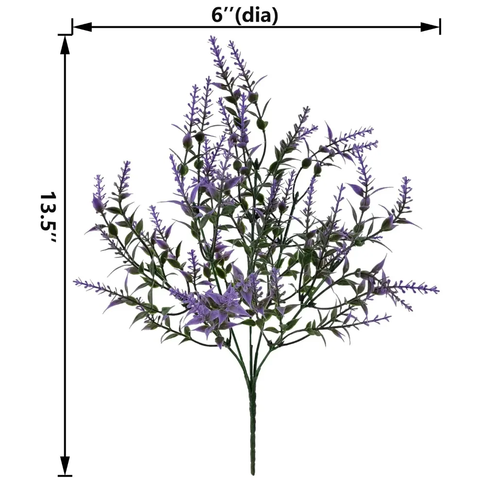 

Indoor Artificial Flower Lavender Pick, Purple Color, Assembled Height