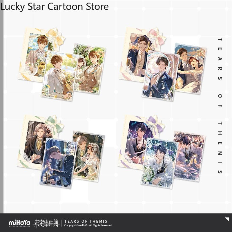 البيع الرسمي MiHoYo Presale Sunsyea Tears of Themis Cosplay إلى الأبد يبدأ معك مجموعة بطاقات تذكارية مجموعة Marius von Hagen