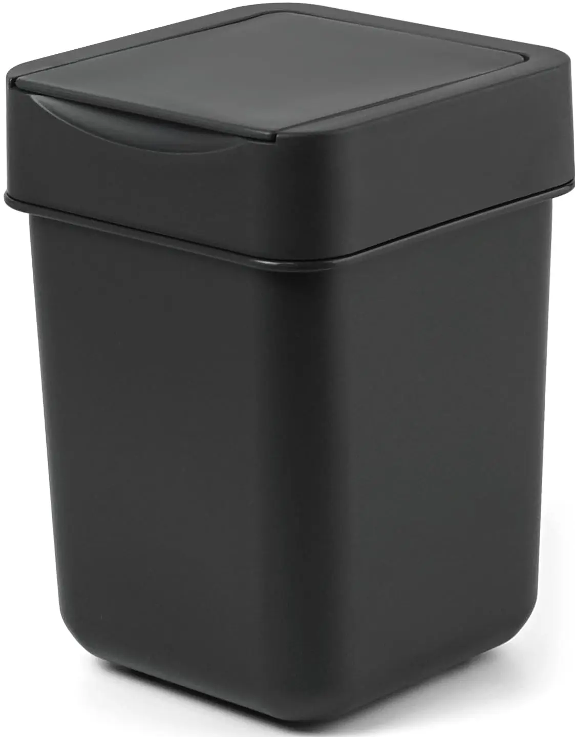

Mini Trash Can, 2 Liter/0.5 Gallon, Compact Wastebasket for Desk, Countertop, Bathroom - Black