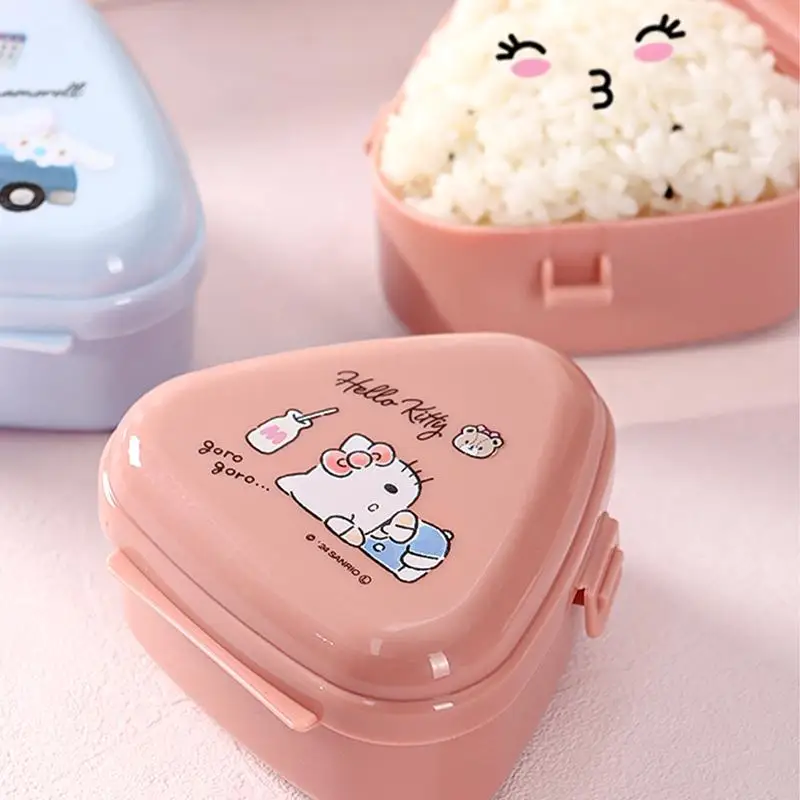 160Ml New Sanrio Hello Kitty Rice Ball Mold Kawaii Cinnamoroll Children Cartoon Household Large Capacity DIY Sushi Baking Mold