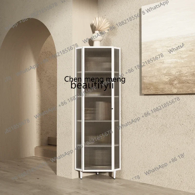 cn8350 LHY zq Corner Cabinet Corner Triangle Storage Rack Dining Room Sideboard Cabinet Bedroom Corner High Cabinet Storage Wine