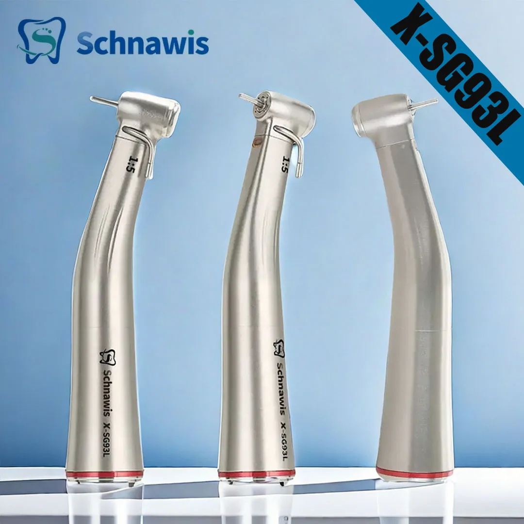 

Schnawis SG93L Dental 1:5 Increasing Speed Handpiece Contra Angle Fiber Optical Handpiece With External Irrigation Water Implant