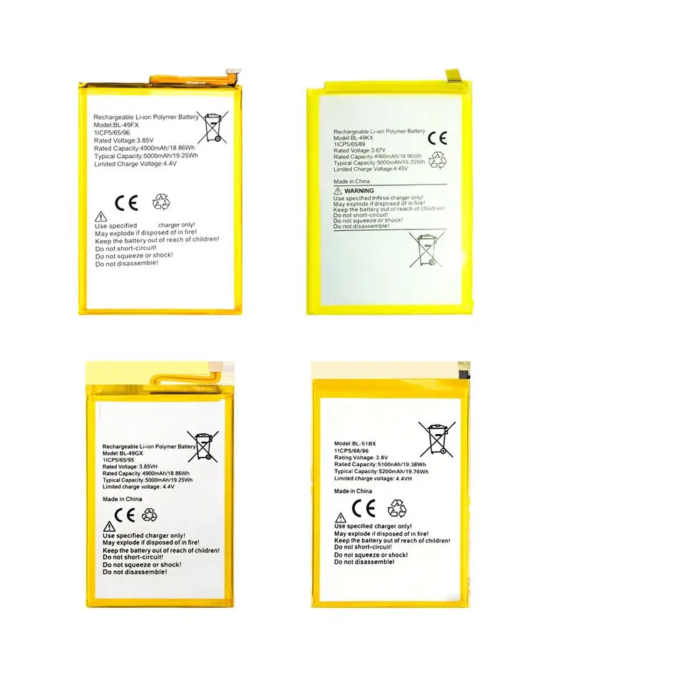 

Аккумулятор 5000-5200 мАч BL-49KX BL-51BX BL-49GX для Infinix X690 X692 7 8 Note 12I 12PRO 8I 7 8 10 11 12 Hot 11S 8 9 10 Pro Lite 5G