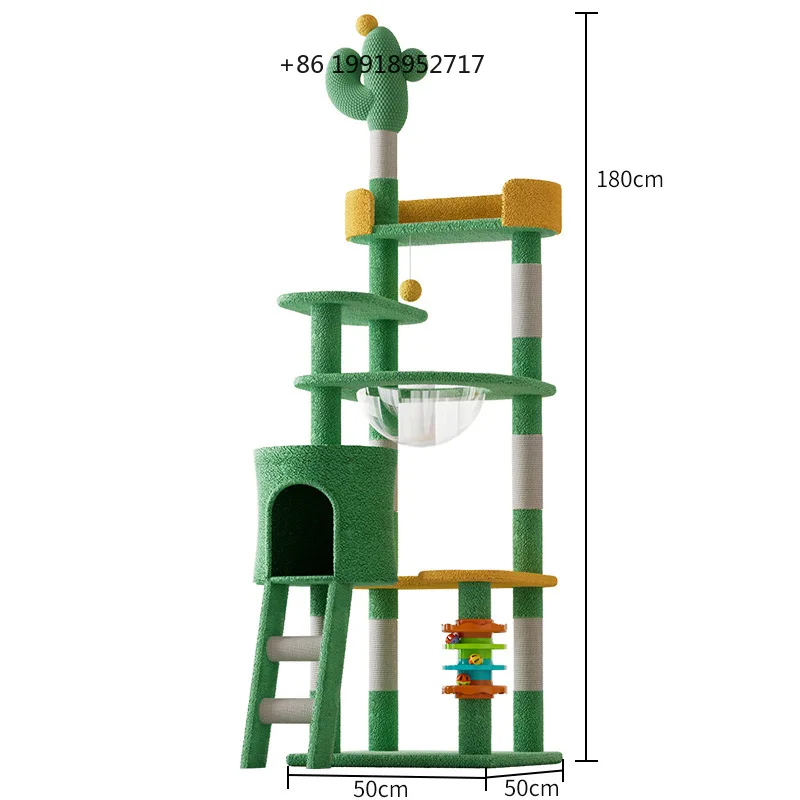 cactus-climbing-frame-winter-nest-tree-frame-spaceship-large-toy-cat-jumping-platform-pet-nest