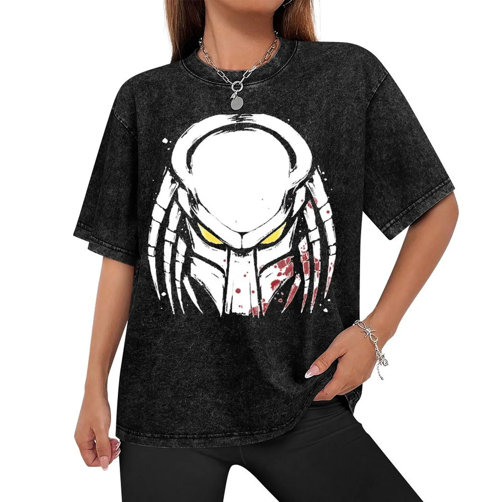 Predator Mask 1 T-Shirt customizeds cotton graphic tees mens graphic t-shirts funny