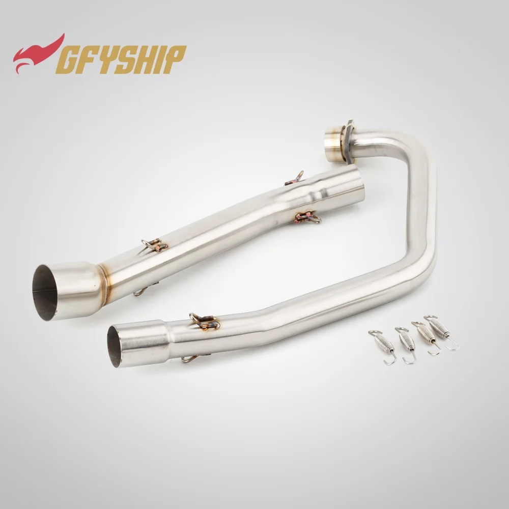 Motorcycle Exhaust Muffler Middle Link Pipe Slip-on For Keeway RKS 125 / RKS 125 Sport 2012 2013 2014 2015 2016 2017