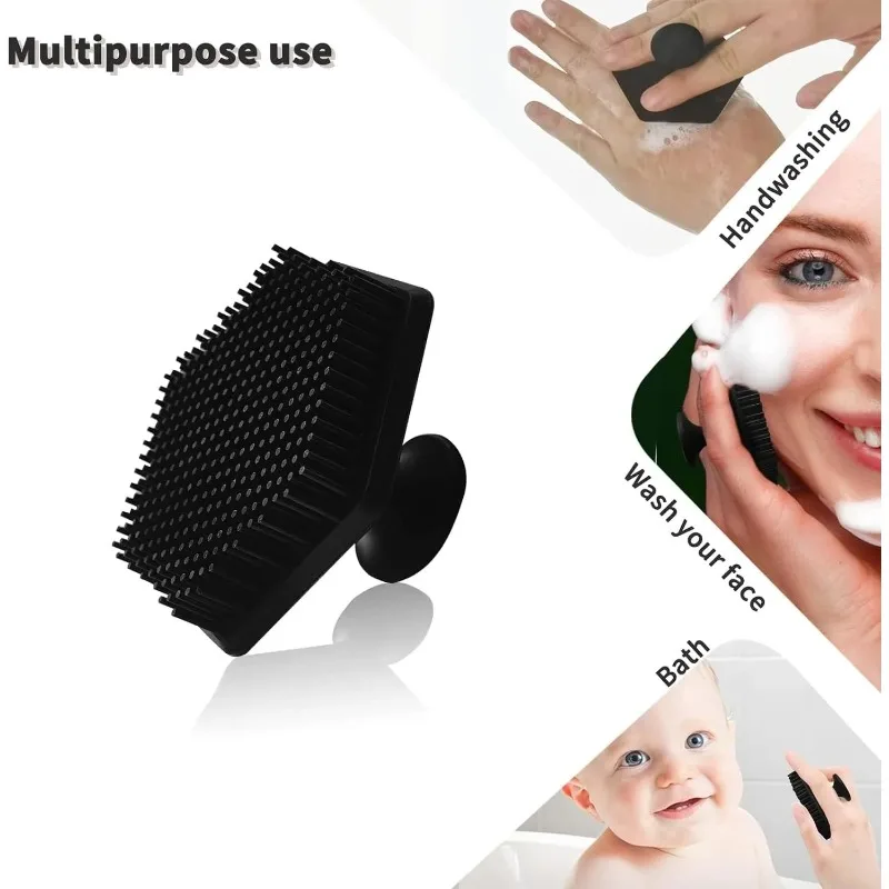 1 ilicone Facial Cleaning Brush Scrubber Silicone Miniature Face Deep Clean Shave Massage Face Scrub Brush Face Cleaner For Men view 6