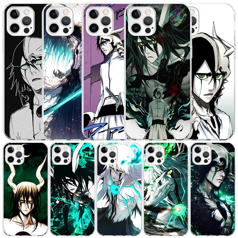 Чехол для телефона Bleach Ulquiorra Cifer 4 из мягкого ТПУ для iPhone 16, 17, 17E, 16E, 15, 14 Plus, 13 Mini, 12, 11 Pro Max, 7, 8 + SE 2020