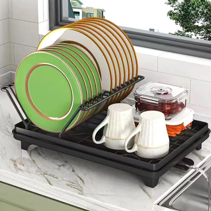 Durable Kitchen foldable dishes, dishes, dishes, drain rack, chopsticks storage rack, countertop, sink rack, dishes view 4
