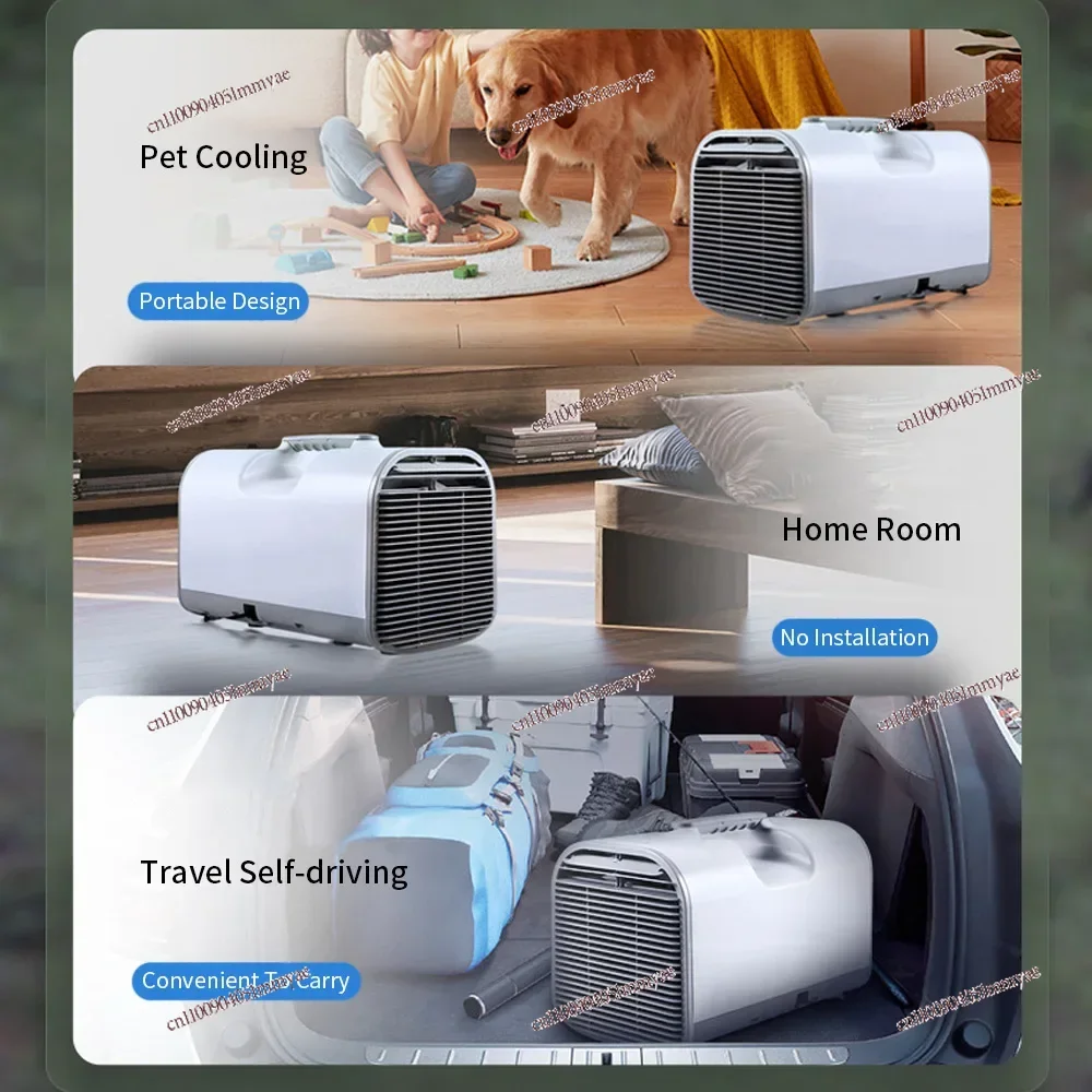 

Portable Tent Air Conditioner APP Voice Control 1400W 12/24/220V 13KG 5-10m² for RV Camping Air Conditioner Tents Temporary Car