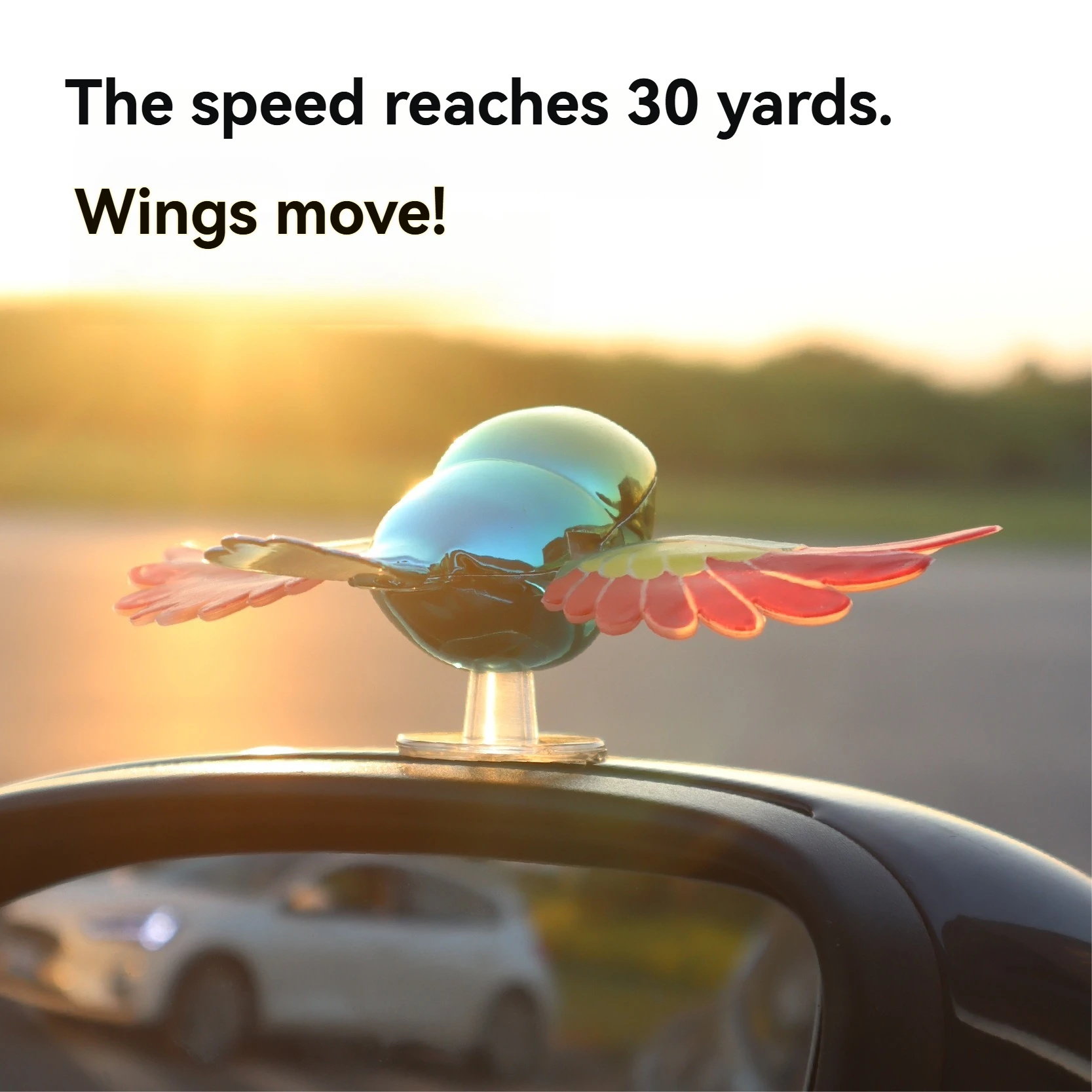 

1 шт., зеркало заднего вида для автомобиля с летающей птицей, декоративные аксессуары, ветровое крыло, хлопающее крышу, приборная панель, украшения для мотоцикла