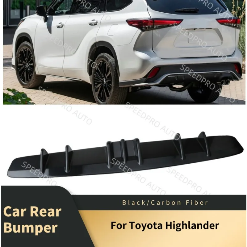 

Car Rear Bumper Diffuser 33" For T0yota Highlander 7 Fins Spoiler Lip Splitter Body Auto Accessories Black