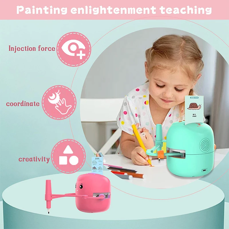 Robot de dessin intelligent pour enfants, jouets de peinture intelligents, cadeaux d'anniversaire pour les filles, jouets de début de vie