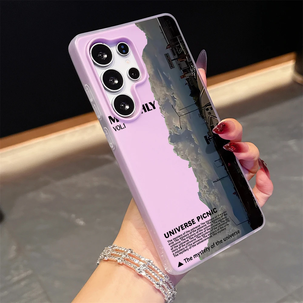 Für Samsung Galaxy S21 S26 S25 S24 S23 S22 Ultra Plus FE Hülle Kunst-Landschaft Luxus-Cover Für A37 A36 A54 A55 A56 Staubdichte Schutzhülle – Detail 9
