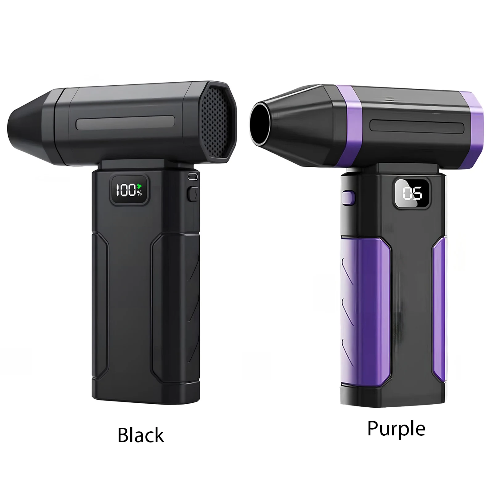Powerful Air Blower 5-Speed Handheld Portable Dust Blower Electric Dryer 6000mAh Screen Display for Home Computer Keyboard Car