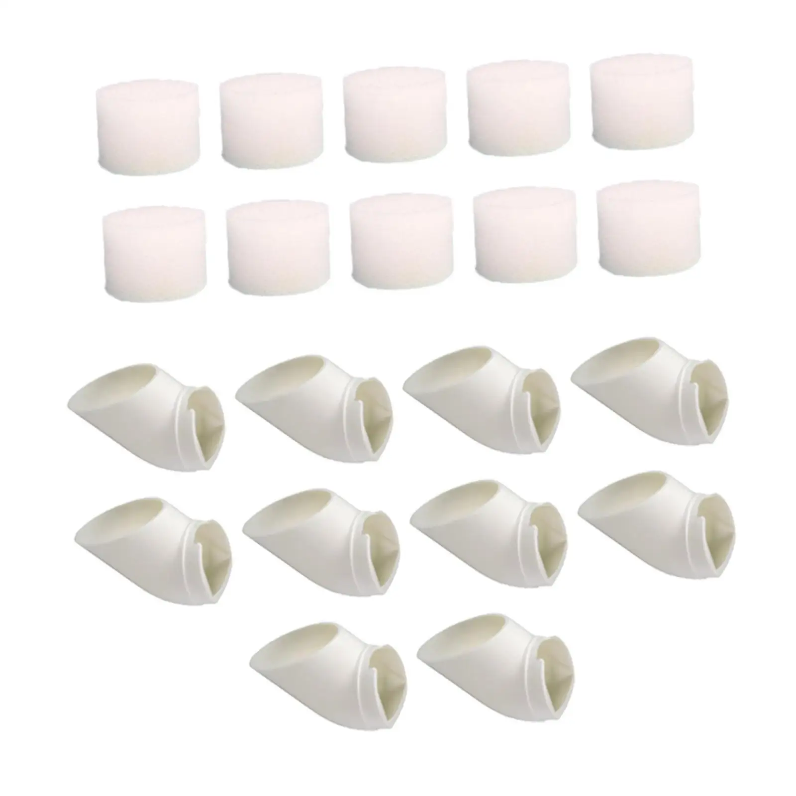 

10x Hydroponic Colonization Cups Greenhouse for Plant Hydroponic Column Accessories with Sponge Hydroponics Vertical Tower