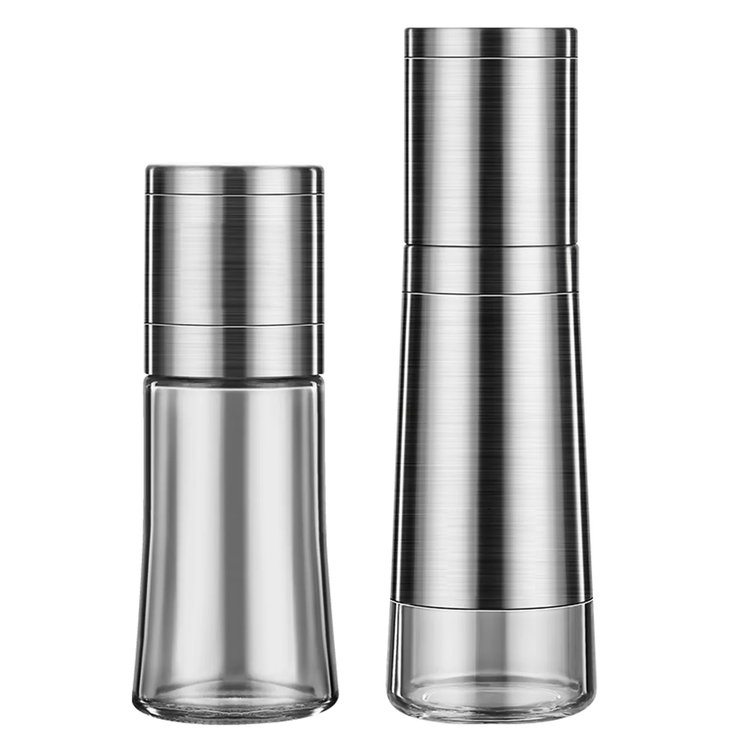 

LFGB Certificate 304 Stainless Steel Spice Mill Luxury Ceramic Rotor Well Sealed Thickness Adjustable Pepper Salt Cumin Grinder