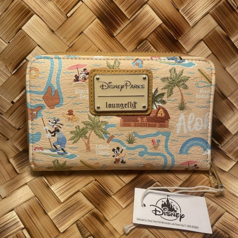 

Cute Cartoon Emperor Paradise Mickey Minnie Goofy Wallet Handbag ID Bag Storage