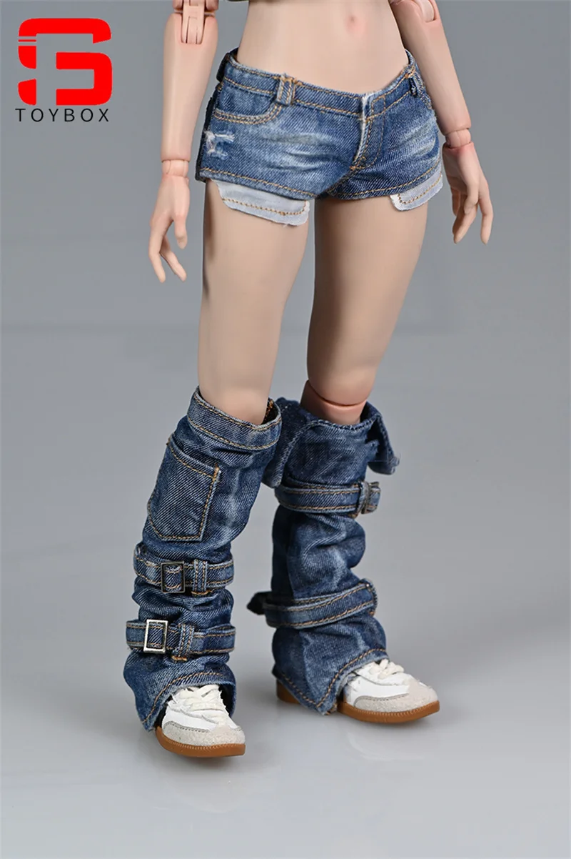 متوفر 1/6 موضة أنثى غسلها سترة جينز غطاء الساق الملابس والاكسسوارات نموذج صالح 12 ''الجندي عمل الشكل دمى الجسم #5