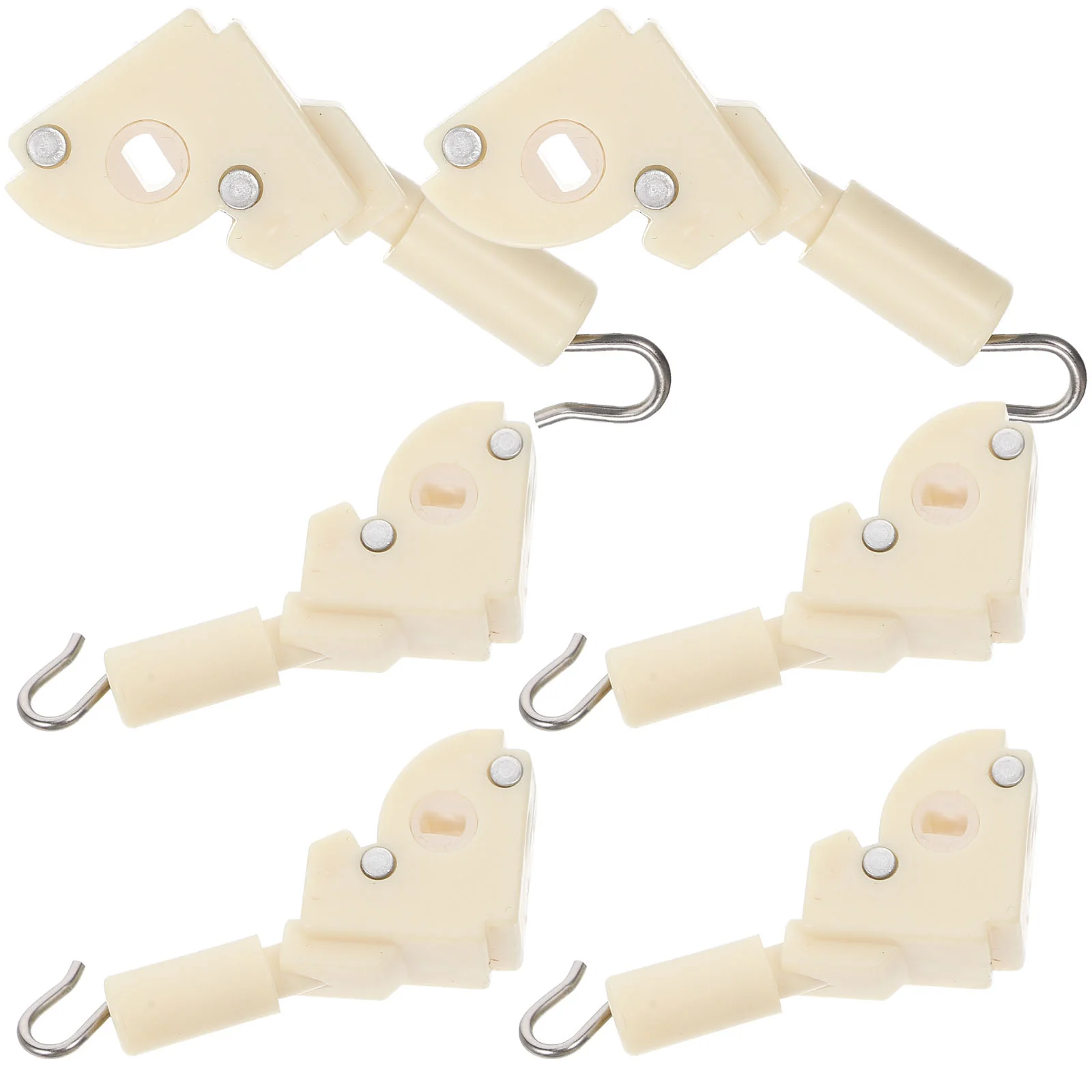 6 Pcs Plastic Tilt Hooks for Curtain Dimmer Repair Kit Vertical Blind Parts Easy to Horizontal Blind Parts Install