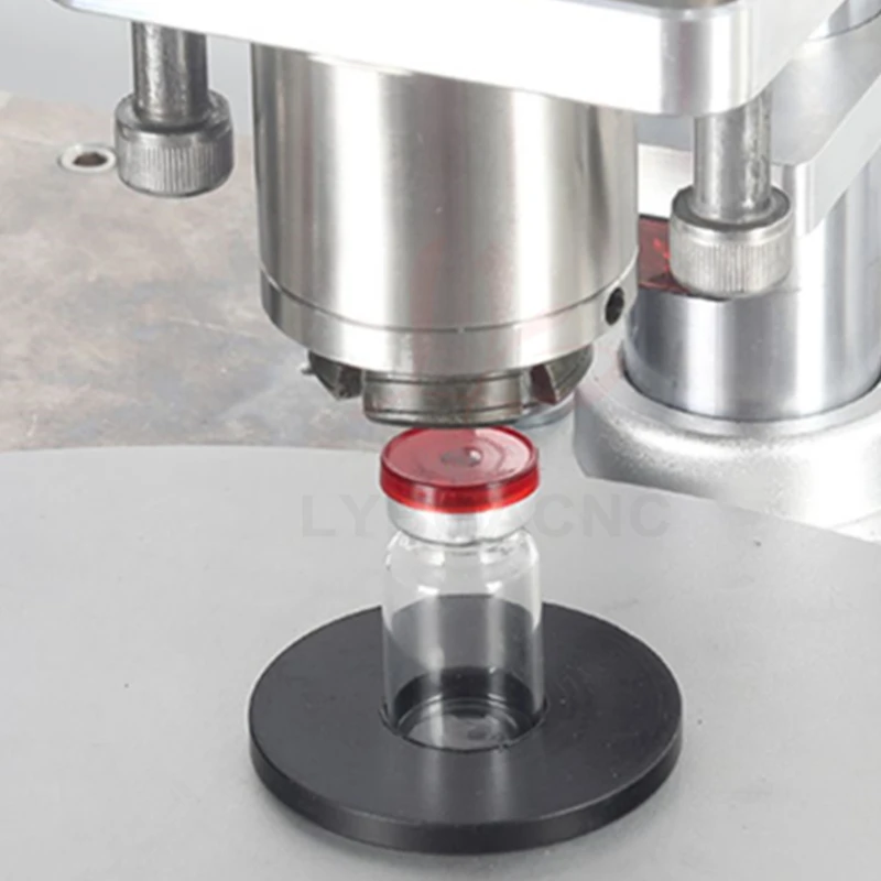 Mesin Capping Pelat Pengindeksan Otomatis Penuh 60W untuk Botol Mesin Capping Pneumatik Mesin Penyegel Mesin Capping