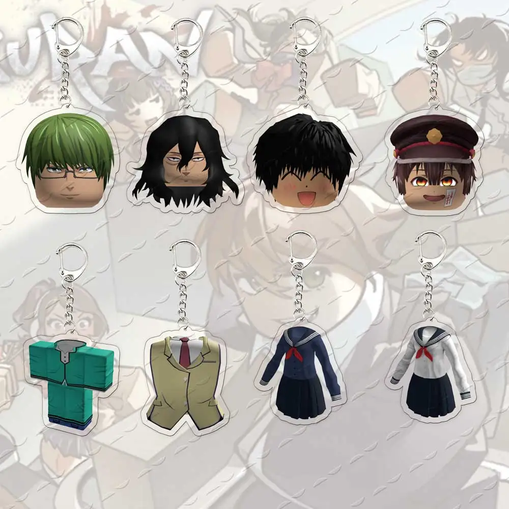 Popular Game Gakuran Keychain Fanart Gakuran Style Avatar Keychains for Accessorie bag Pendant Game Fans Gift