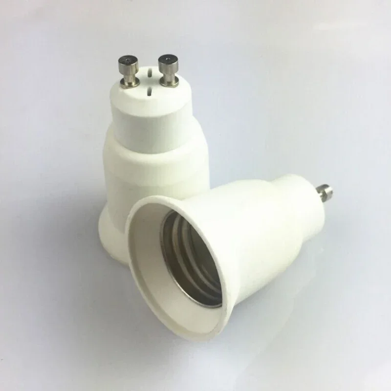 GU10 Bayonet Base to E26 E27 Light Screw Sockets Adapter Socket Lamp Holder Commutator PBT Flame Retardant Material Pure Brass