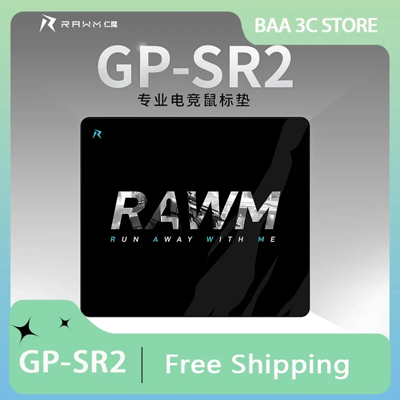 RAWM GP-SR2 Esports Mouse Pad 4mm Rubber Desktop Sweat-Proof Anti Slip Pad SCR Gaming Mousepad Gamer Accessories Gifts