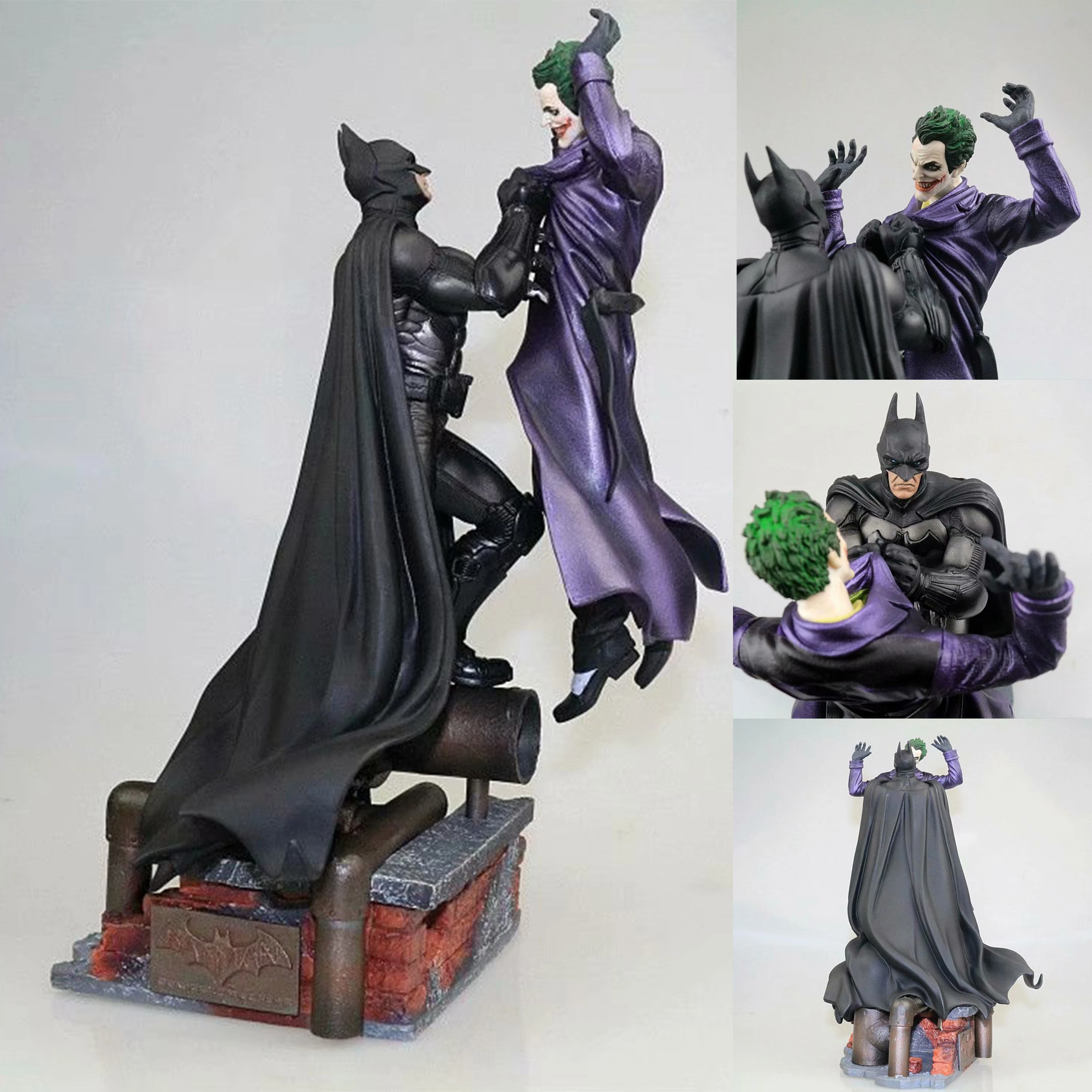 

Arkham Comic Anime Figures Batman Vs Joker Figure Bruce Wayne Joker Figurine Collection Model Toys Statue Kids Birthday Gifts