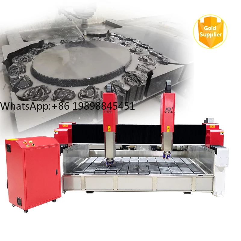 

2513 Two HeadsHigh Quality High Precision Stable and Strong Stone Cnc Router Engraving Machine for Marble Granite Bosina
