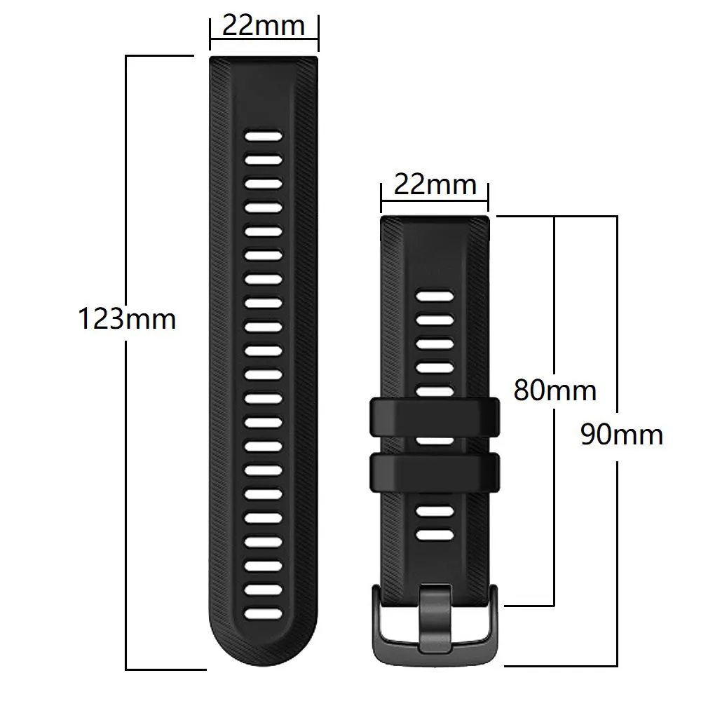 Correas de reloj oficiales para Garmin Forerunner 955, pulsera de silicona de 22mm para reloj Forerunner 945 935 745 Fenix 5 6, correa