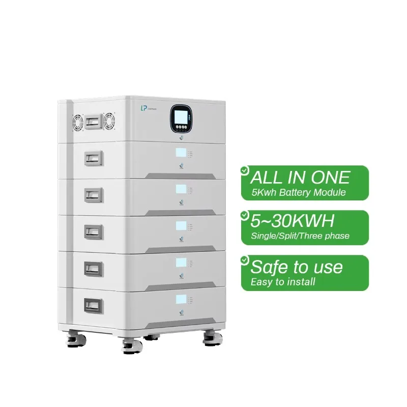 

LP LP-PD-512100 51.2V 5KWh 10KWh LiFePO4 Lithium Ion Stackable All-in-One Home Solar Energy Storage Battery CAN Communication